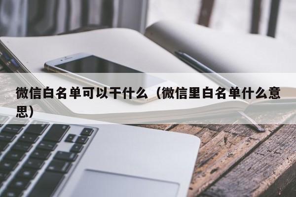 微信白名单可以干什么（微信里白名单什么意思）