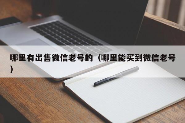 哪里有出售微信老号的（哪里能买到微信老号）
